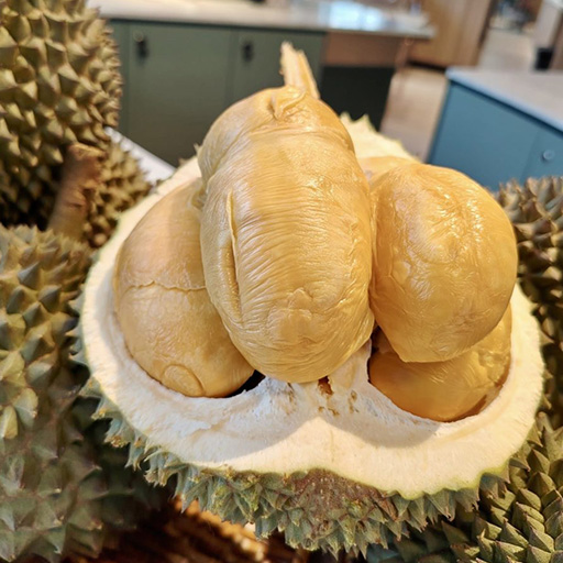 Opened Black Thorn Durian-edited